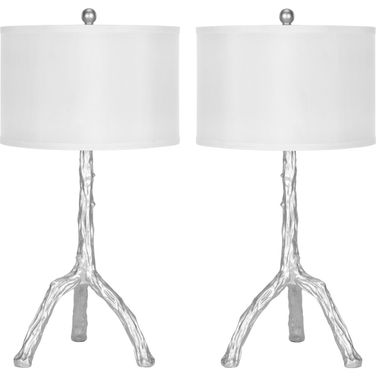 Silver Branch 29 Inch Table Lamp Set of 2