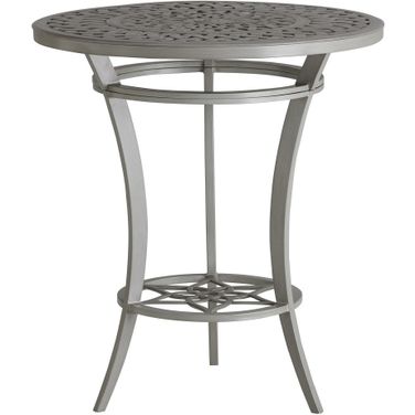 Silver Sands High/Low Bistro Table In Gray