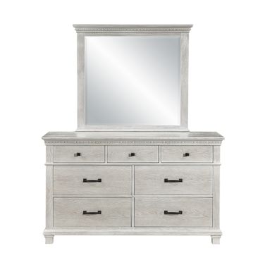Silver Sands Mirror In Gray