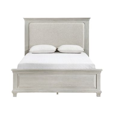 Silver Sands Queen Panel Bed In Gray