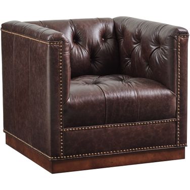Silverado Fremont Leather Swivel Chair