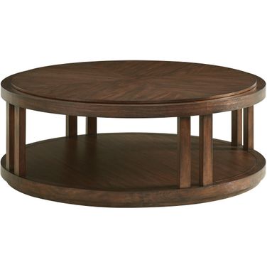 Silverado Stinson Round Cocktail Table In Montecito