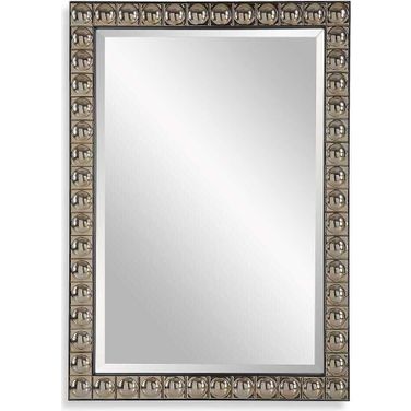 Silvio Tiled Vanity Mirror In Silver