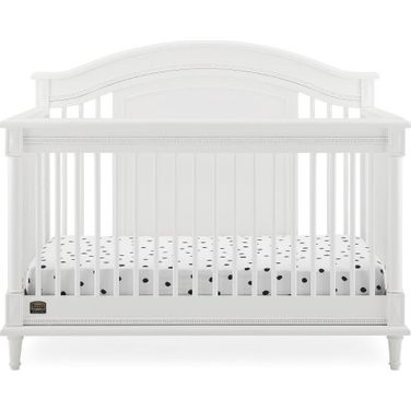 Simmons Kids Juliette 6 In 1 Convertible Crib With Toddler Rail With Greenguard Gold Certified In Bianca White