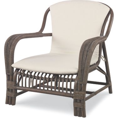 Simone Lounge Chair In Mink and Flax
