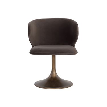 Simone Swivel Dining Chair In Meg Ash