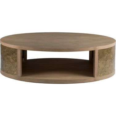 Simpatico Simpatico Oval Cocktail Table In Natural