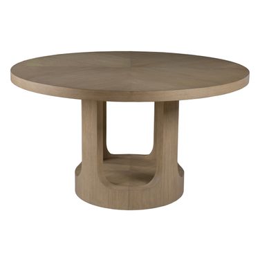 Simpatico Round Dining Table In Beige