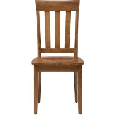 Simplicity Slat Back Dining Chair Set of 2 In Honey