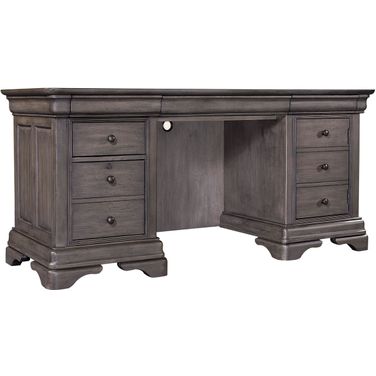 sinclair grey dresser Sinclair Pebble 9-Drawer Dresser with Mirror