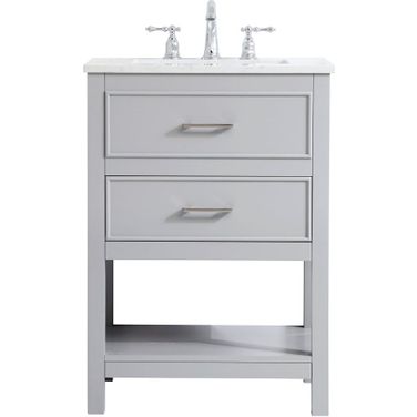 Sinclaire 24 Inch Single Bathroom Vanity In Grey