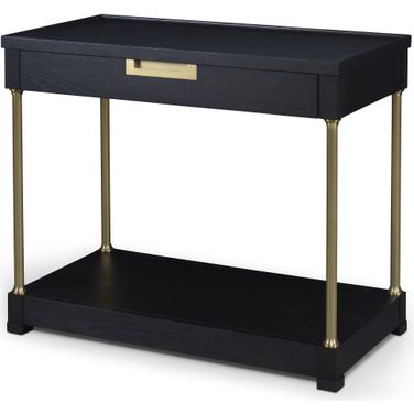 Single Drawer Nightstand In Mocha