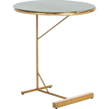 Sionne Hunter Green and Gold Round C Table