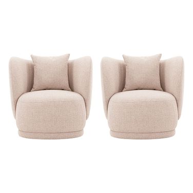Siri Accent Chair Set of 2 In Wheat
