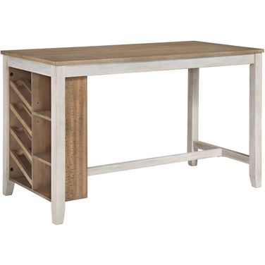 Skempton White And Light Brown Counter Height Table