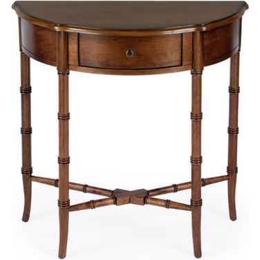 Skilling Demilune Console Table In Brown