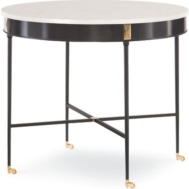 Sky Hall Table - Stone Top In White