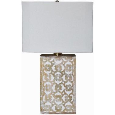 Skye Brown Blossom Lamp