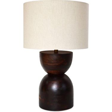 Skye Dark Brown Contour Lamp
