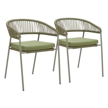 Skye Dining Chair Set of 2 In Green