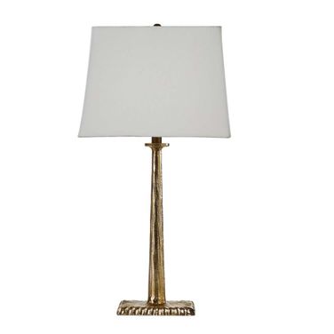 Skye Elite Table Lamp In Off White and Antique Brass