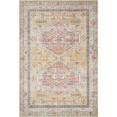 Skye Gold/Blush 1'6" x 1'6" Rug