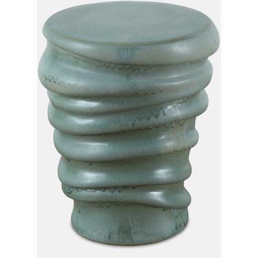 Skye Modern Garden Stool In Blue