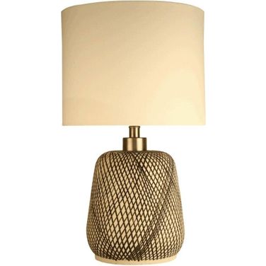 Skye Beige Swirl Lamp