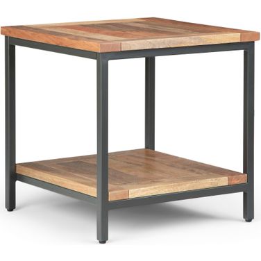 Skyler Solid Mango Wood End Table In Natural