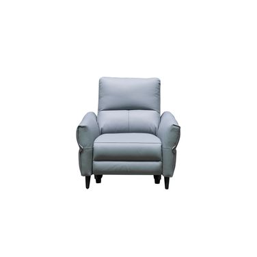 Skyline Leather Power Reclining Chair In Blue