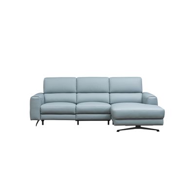 Skyline Milano 3-Seater Power Recliner Sectional Sofa with Chaise In Blue