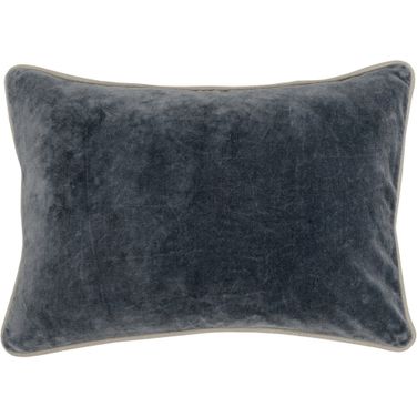 SLD Heirloom Velvet 14x20 Pillow In Stone Grey