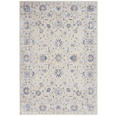 Sleek Textures Ivory 3'11" x 5'11" Area Rug