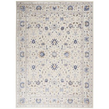 Sleek Textures Ivory 7'10" x 10'6" Area Rug