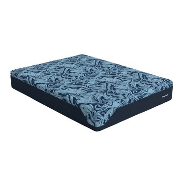 SleepFresh CopperCool 12 Inch Queen Medium Memory Foam Mattress In Blue