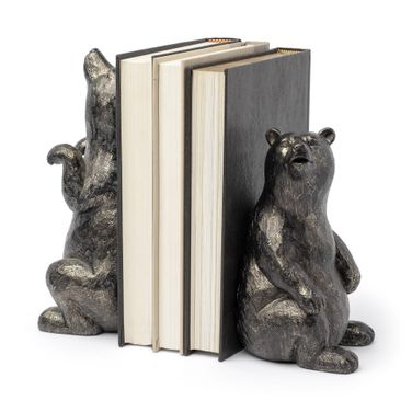 Sleuth 9 x 8 Inch Grizzy Bear Bookends Set of 2