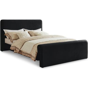 Sloan Velvet King Bed In Black