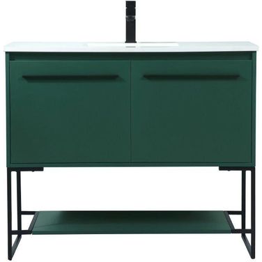 Sloane 40 Inch Single Bathroom Vanity In Green