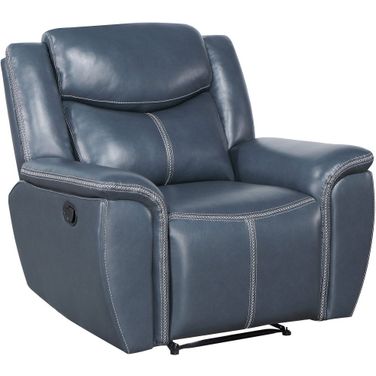 Sloane Upholstered Motion Recliner Chair Blue