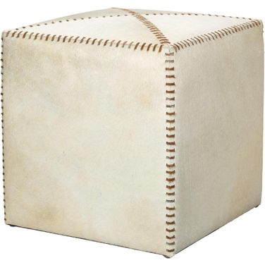Small Ottoman In White