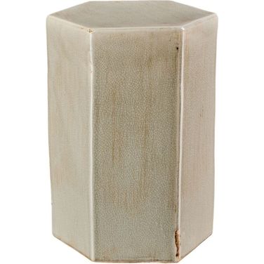 Porto Ceramic Indoor Or Outdoor Small Side Table In Pistachio