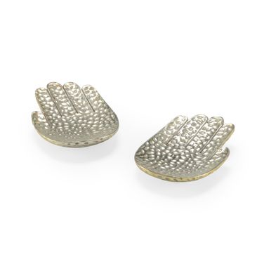 Small Silver Hands (Pr) In Silver