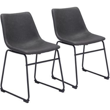 Smart Dining Chair Set of 2 In Charcoal