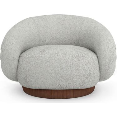 Smoosh Swivel Chair In White