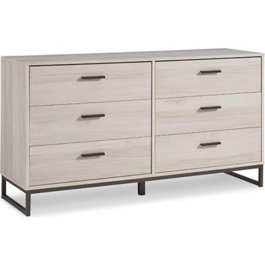 Socalle Light Natural Six Drawer Dresser
