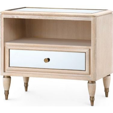 Sofia 1-Drawer Side Table In Sand