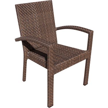 Soho Stackable Armchair In Brown