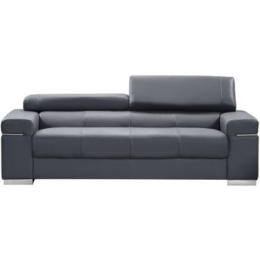 Soho Grey Leather Sofa