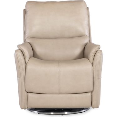 Soiree Zero Gravity Swivel W/Power Headrest And Lumbar In Beige