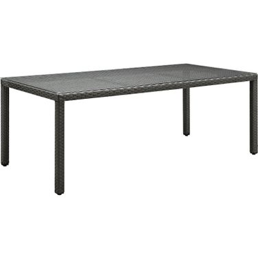 Sojourn Chocolate 82 Inch Outdoor Patio Dining Table
